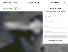 Tablet Screenshot of fordays.com